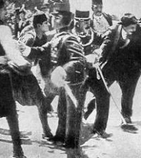 Gabro Princip just arrested by police