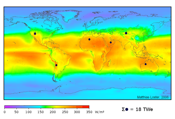 solar land area