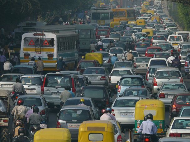 Rush hour in New Delhi